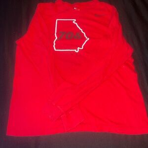 Nike Red Georgia Long Sleeve Shirt